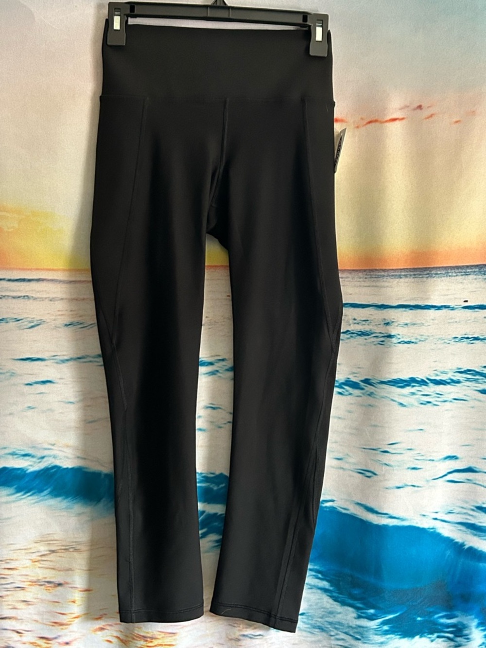 Old Navy Women’s Black High-Waist Elevate Leggings Built In Sculpt SM Tall NWT